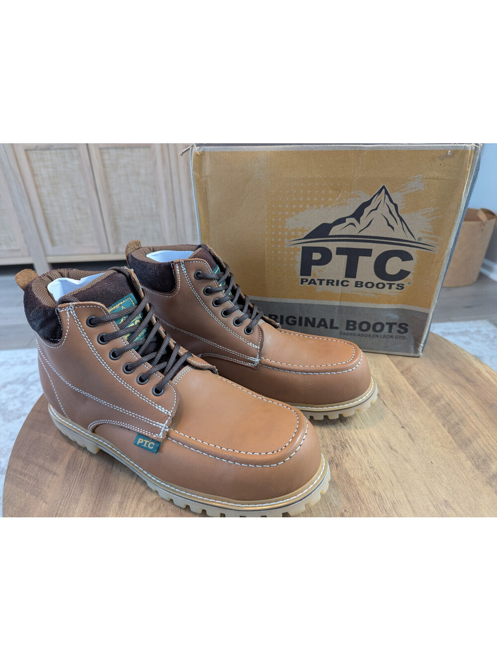 Rock'Em 850 Steel Toe Work Boots TL Rond Miel 6 Men's Size 12